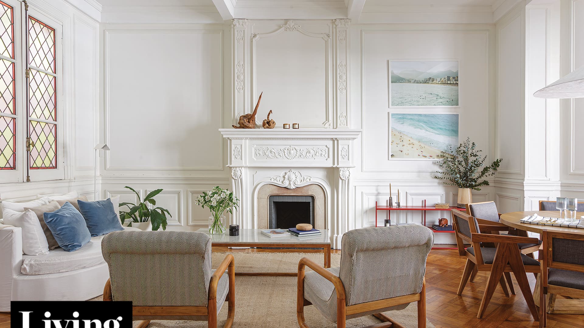 Atajo entre épocas. Renunció a los amenities de los edificios nuevos para mudarse a este piso de 1908 en Recoleta y le dio elegancia actual