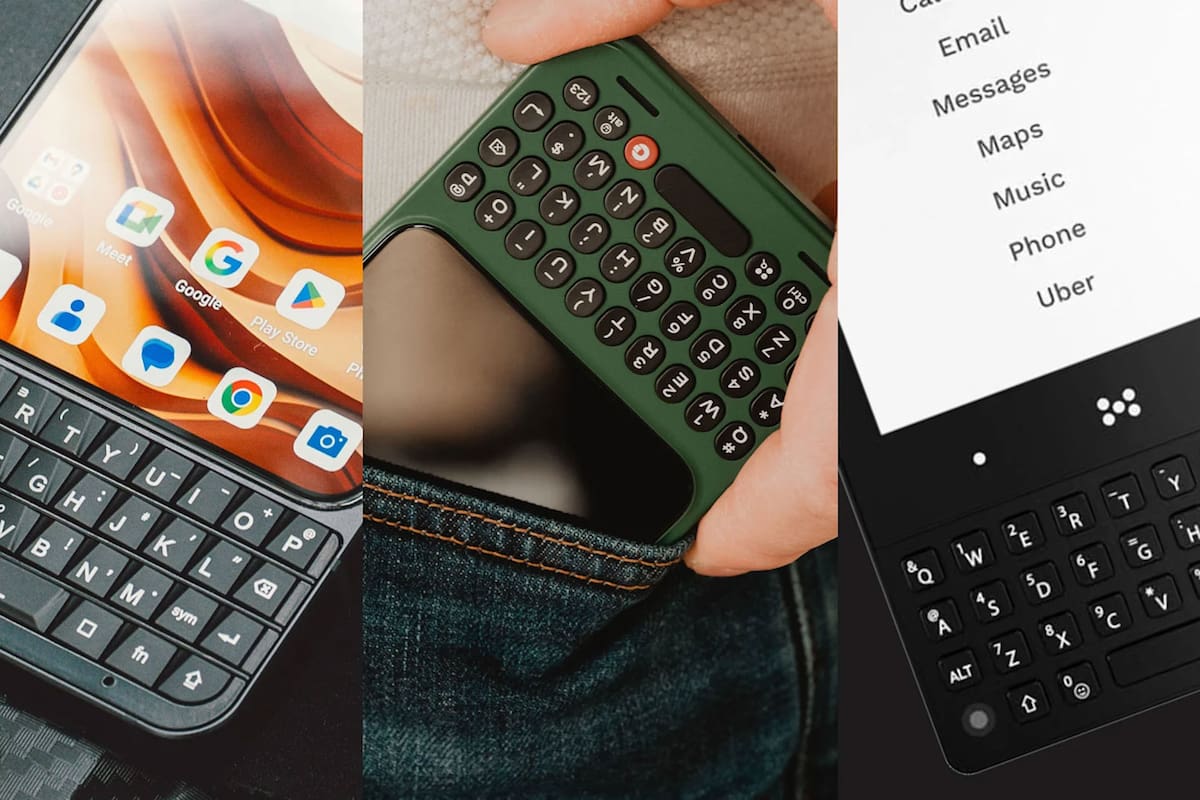 3 teléfonos traen de vuelta los teclados físicos.