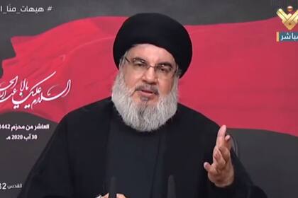 30/08/2020 El secretario general de Hezbolá, Hasán Nasralá POLITICA ORIENTE PRÓXIMO ASIA LÍBANO AL MANAR