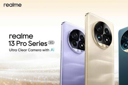 31/07/2024 Recurso de los nuevos móviles realme 13 Pro en los colores dorado, morado y verde. realme ha presentado oficialmente su nueva serie realme 13 Pro en India, compuesta por dos modelos que ofrecen una cámara ultra nítida con IA y un diseño inspirado en las obras de Claude Monet. POLITICA INVESTIGACIÓN Y TECNOLOGÍA REALME