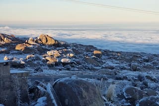 El invierno se adelantó en Córdoba y varios puntos de las sierras están cubiertos de nieve