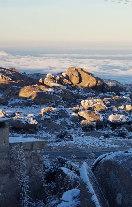 Frente polar: el invierno se adelantó en Córdoba y varios puntos de las sierras están cubiertos de nieve