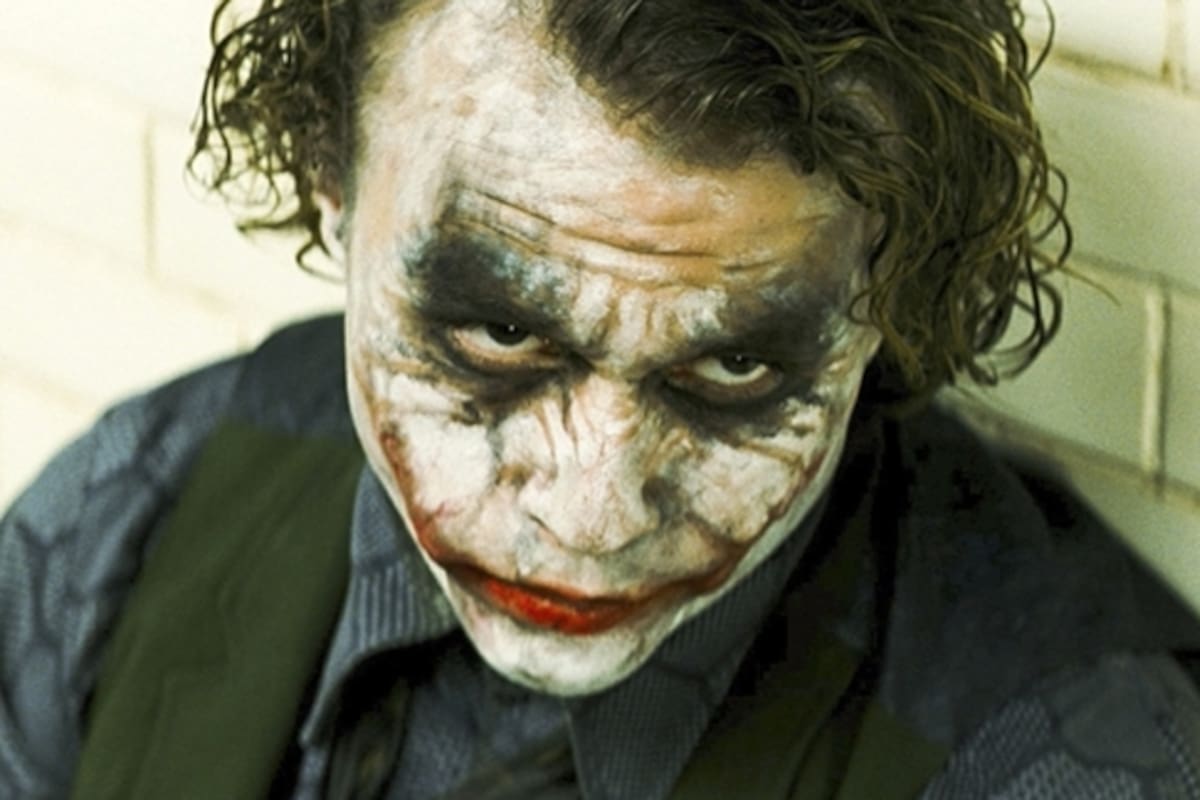 4. En un momento más colorido, Gaga recurre a la imagen del Guasón de Heath Ledger.