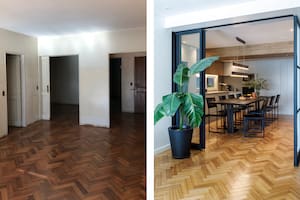 Cambiaron la orientación de los ambientes para integrarlos y llevar la luz del balcón a la cocina
