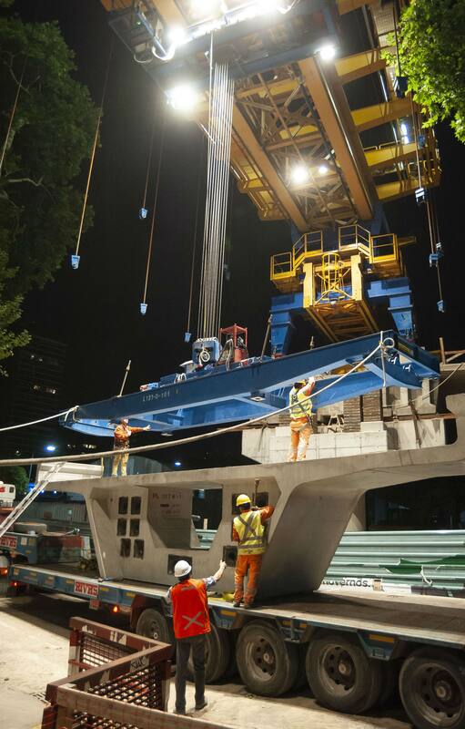 Trabajando día y noche, terminaron el viaducto por donde pasará el tren Mitre