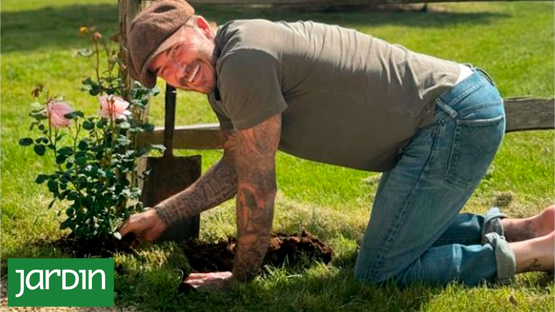 David Beckham: el exjugador que trabaja en su jardín, cultiva su propia huerta y hasta cocina con su cosecha