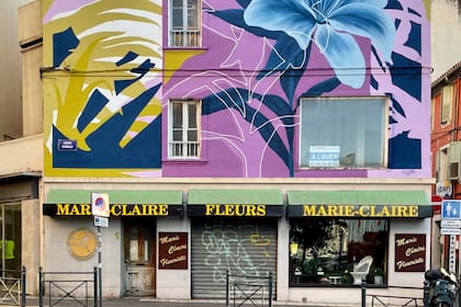 El dúo Ciclope regresa a la lista de finalistas con su mural florido en La Seyne-sur-Mer, en Francia