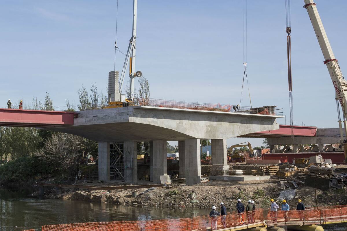 En julio estará listo el nuevo Puente Lacarra, que unirá Villa Soldati con Lanús