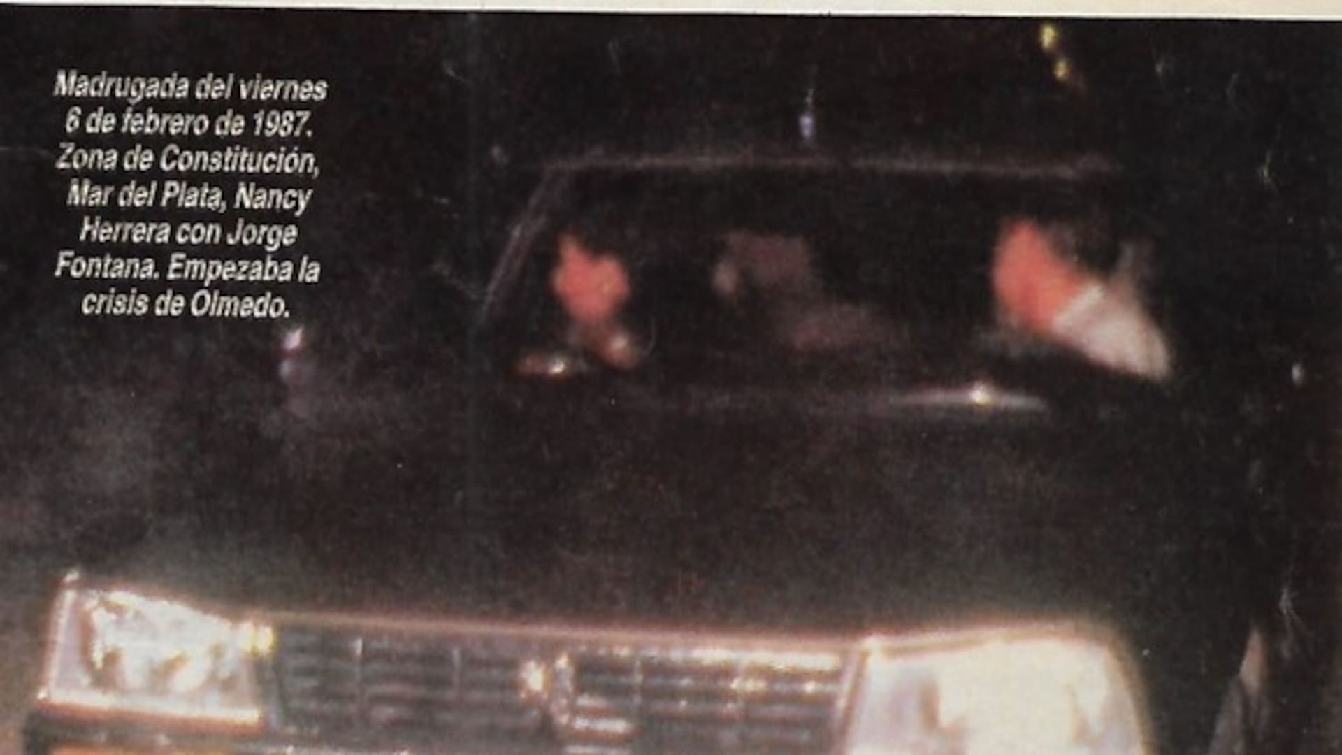 6 de febrero de 1987. Nancy Herrera y Cacho Fontana juntos en la foto que fue tapa de la revista Gente e hizo hablar a todo el país.