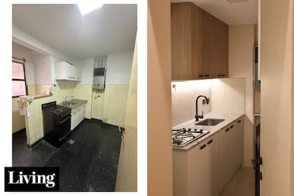 Una pareja de 9 de Julio encargó la reforma total de este dos ambientes en Palermo para su hijo universitario