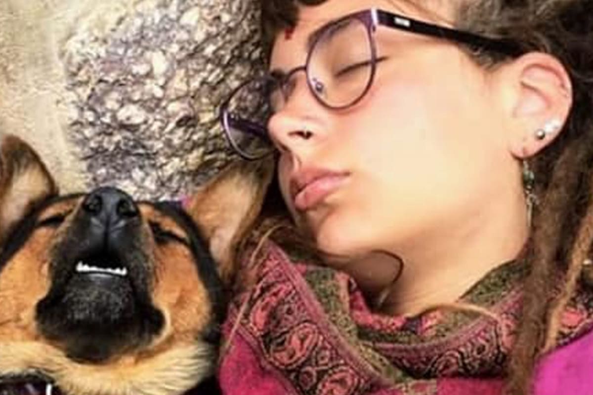 Perra varada. La bajaron de un micro para que su humana fuera repatriada