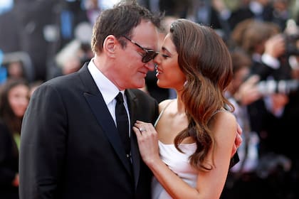 Quentin Tarantino, en Cannes, junto a Daniella Pick