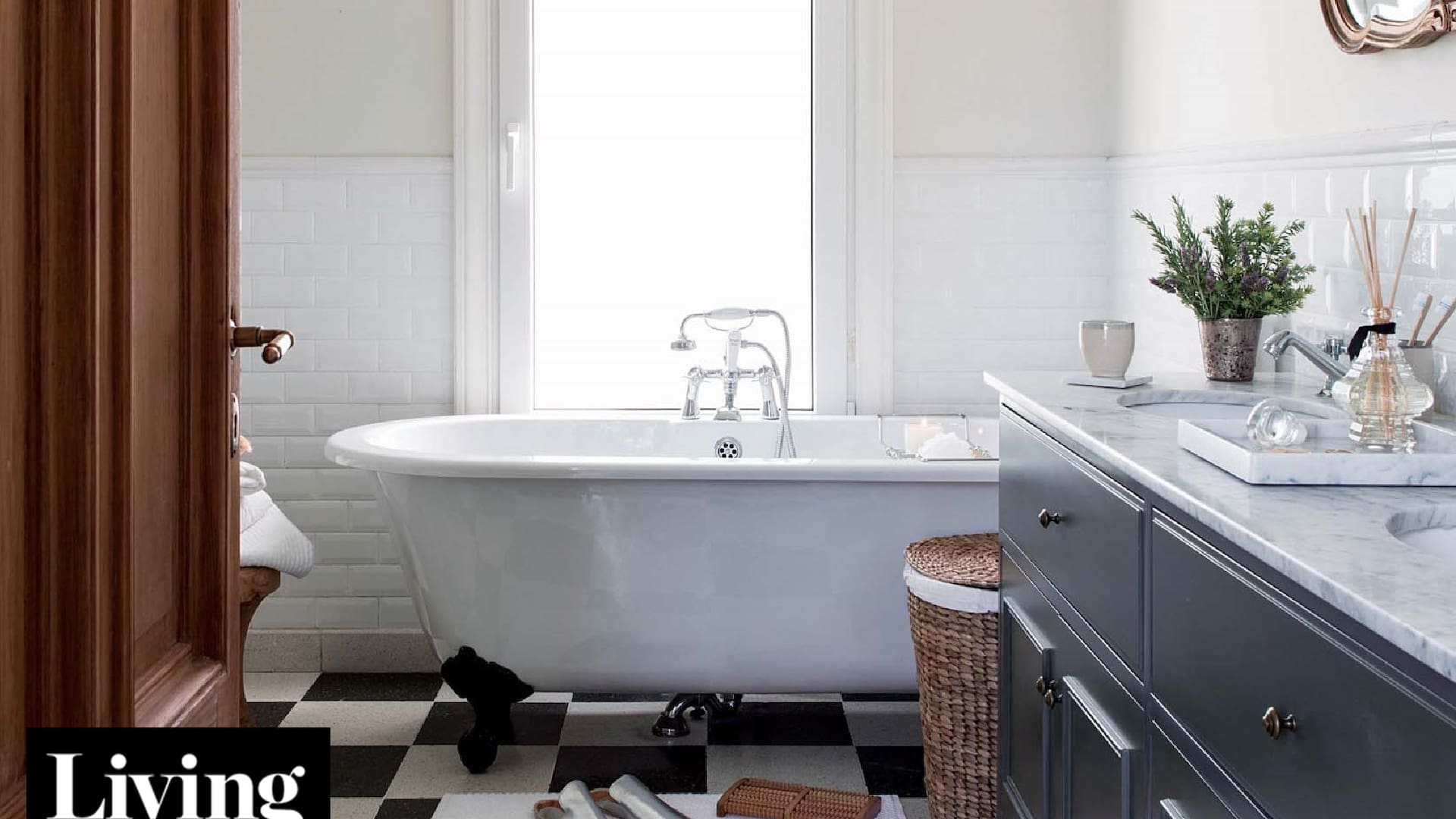 Cómo lograr un baño de inspiración vintage, con una vuelta de diseño