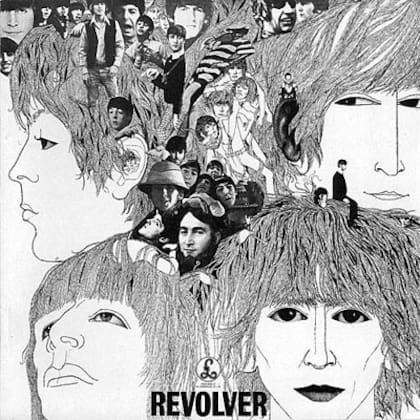 La tapa de Revolver, diseñada por Klaus Voormann