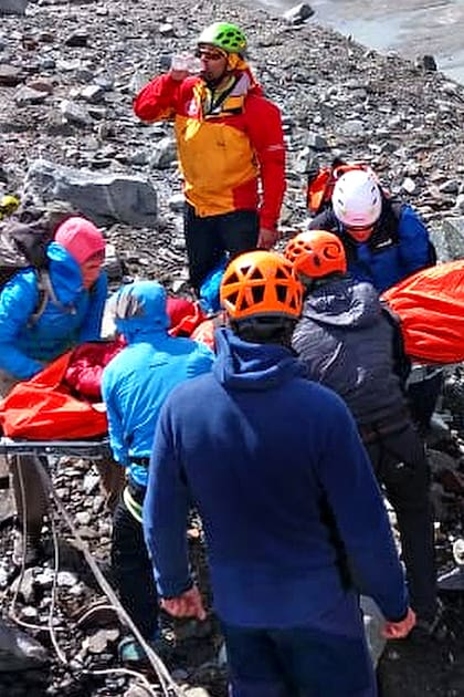 El increíble rescate de una turista que se cayó y fracturó en medio de una excursión en El Chaltén
