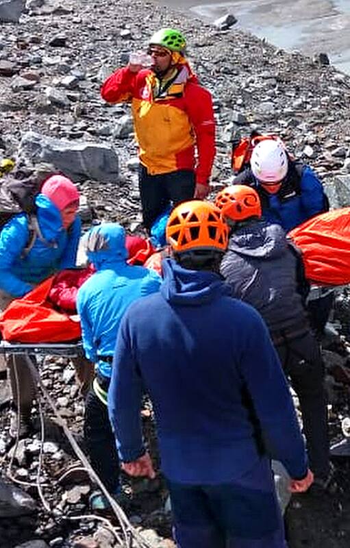 El increíble rescate de una turista que se cayó y fracturó en medio de una excursión en El Chaltén