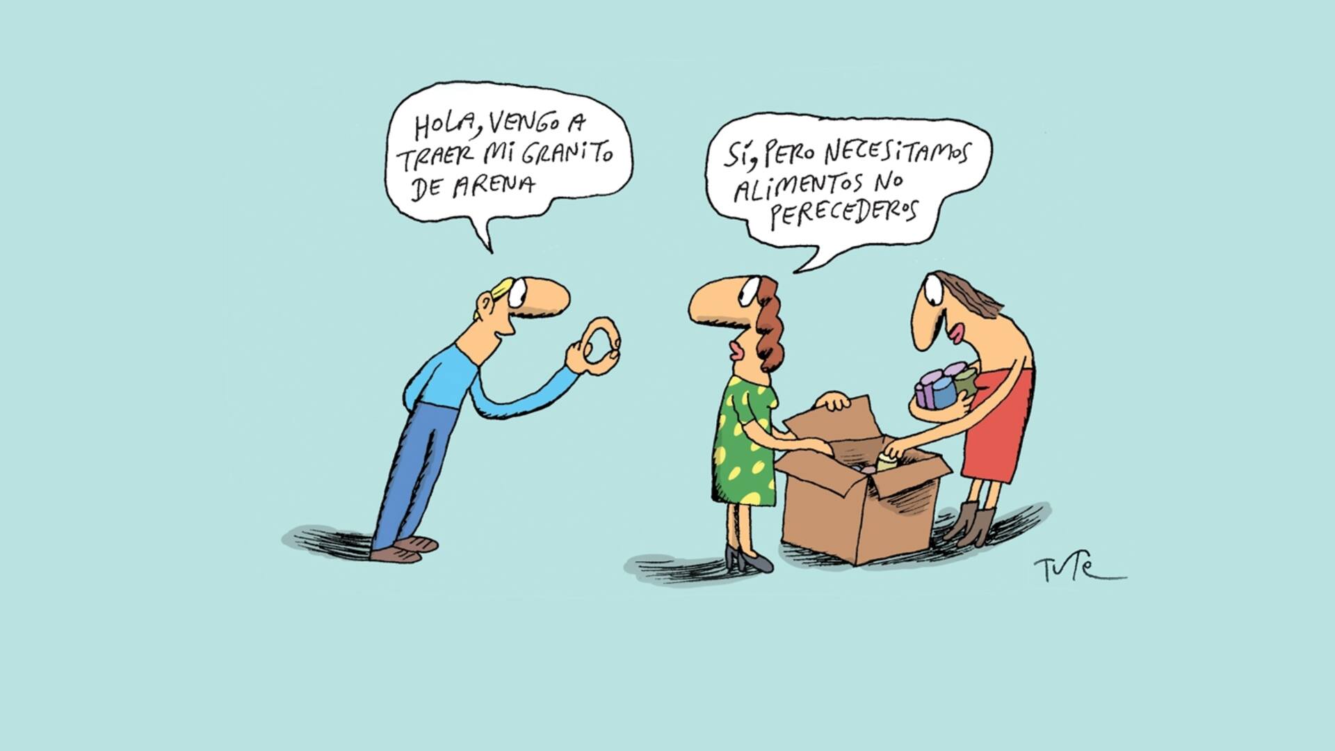 Un abrazo que brinda cobijo a la espera de la política