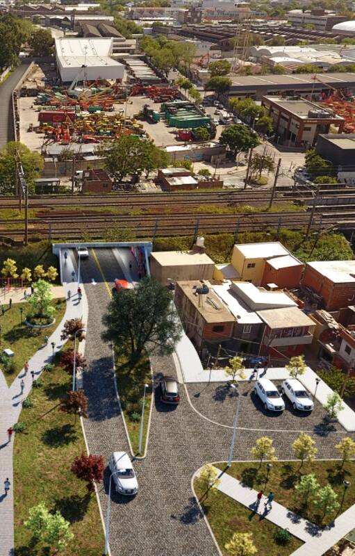 Cómo es la técnica que usó la Ciudad para construir un nuevo paso bajo nivel en un sector clave de Barracas