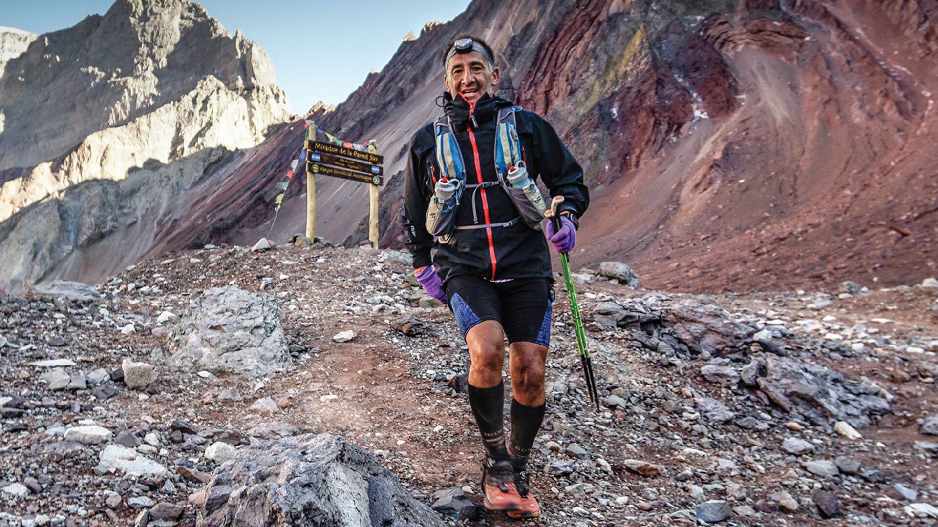 Historias. Corrió la Aconcagua 100K para superar una crisis personal