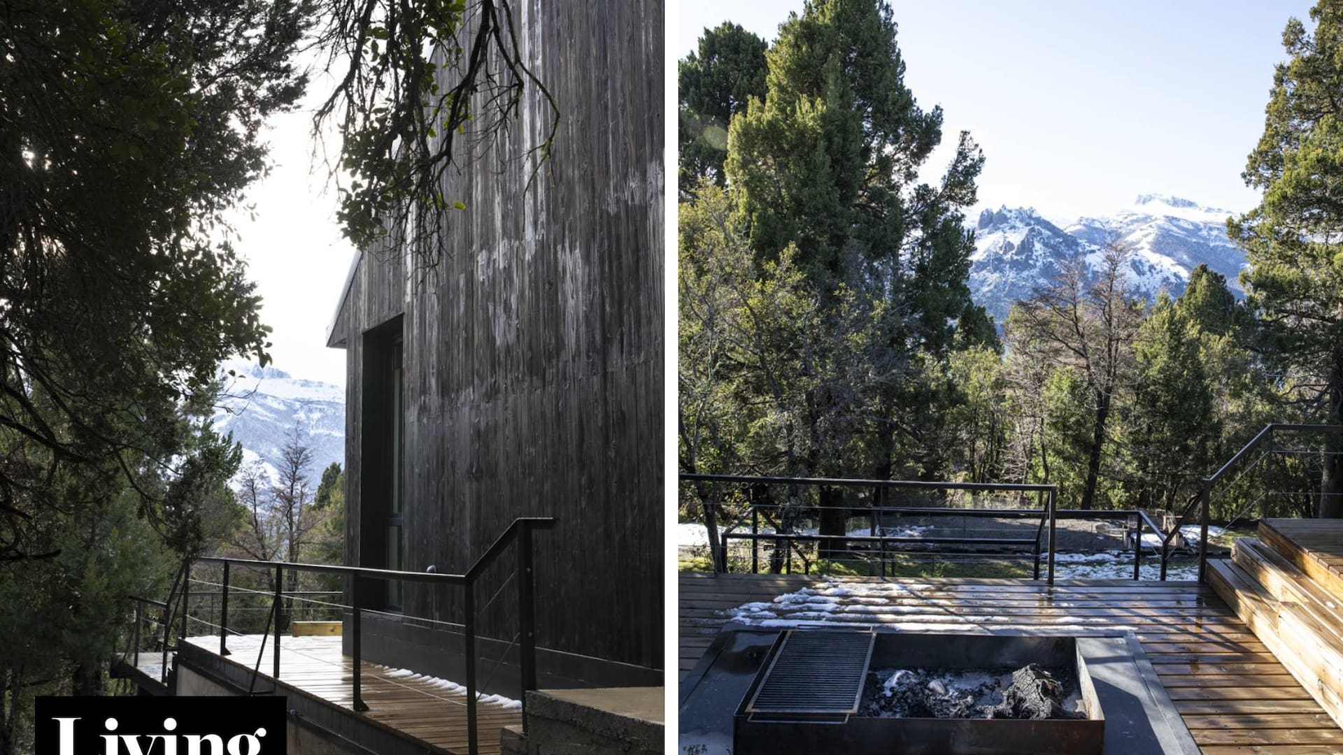 Los dueños de esta casa que mira al lago Meliquina procuraron ser una presencia bienvenida en medio del bosque