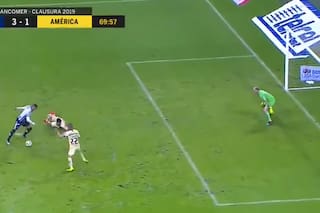 Control, doble enganche y frialdad: Rogelio Funes Mori marcó un golazo