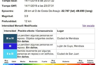 Sismo en Mendoza: se sintió un fuerte sacudón en la capital