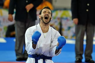 Julián Pinzas, el kinesiólogo que fue oro en karate y terminó llorando de la emo