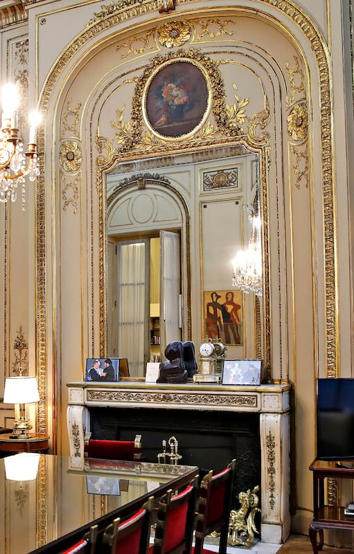 La Sala Marechal, actual despacho del secretario de cultura de la nación, conserva la distinguida decoración de otros tiempos