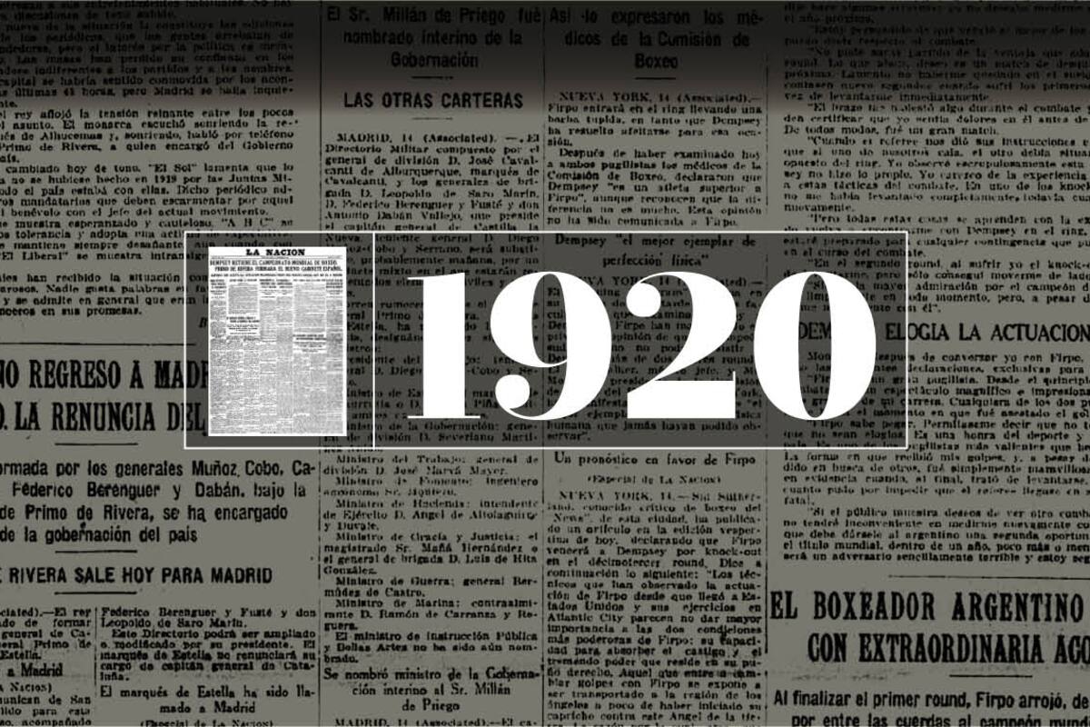 Firpo vs. Dempsey, un espectáculo magnífico