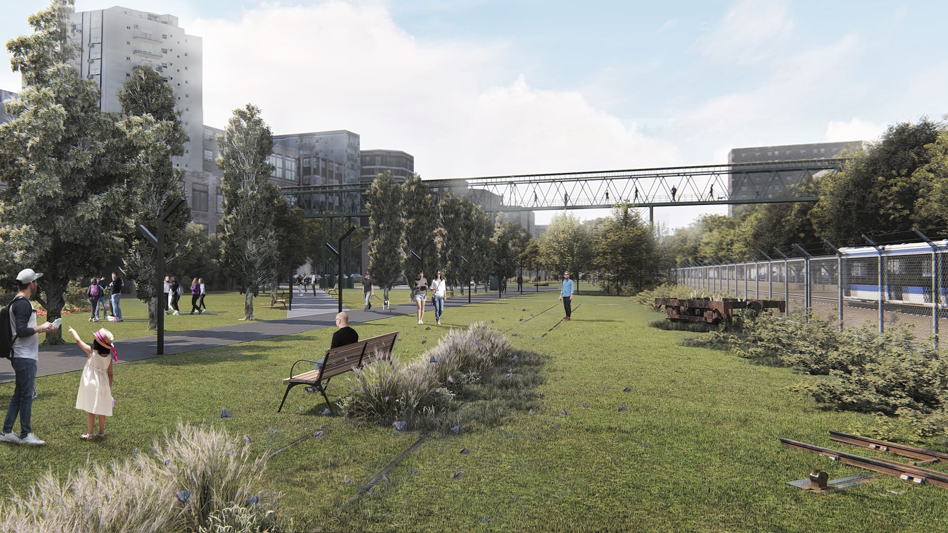Playón Ferroviario: así será el nuevo parque público porteño, entre vías y adoquines, que estará listo a partir de mayo