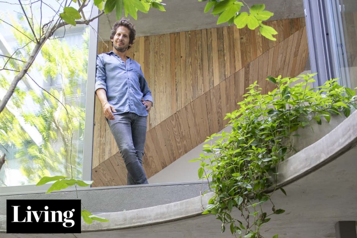 El arquitecto Agustín Goldenhorn concretó en su casa de La Horqueta sus ideas más personales, patio circular incluido