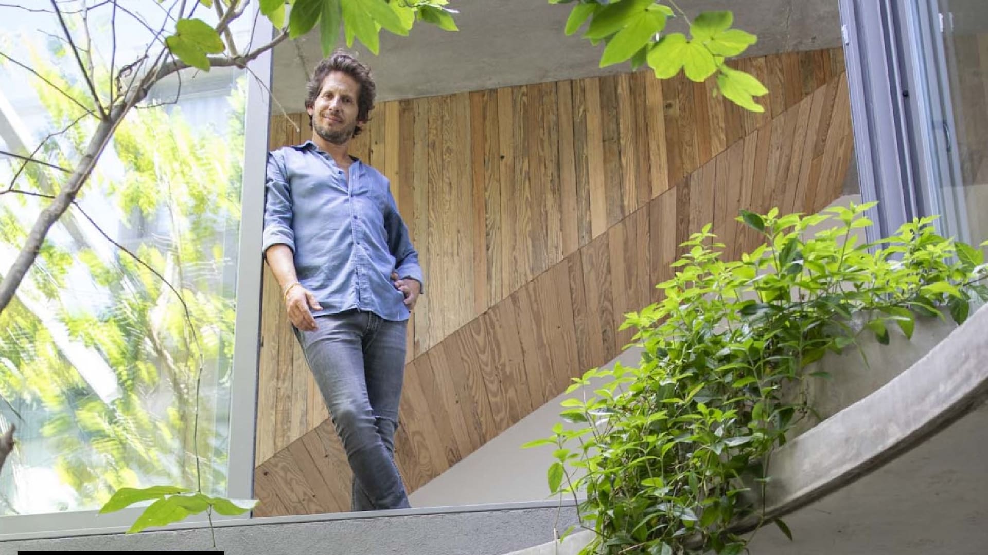 El arquitecto Agustín Goldenhorn concretó en su casa de La Horqueta sus ideas más personales, patio circular incluido