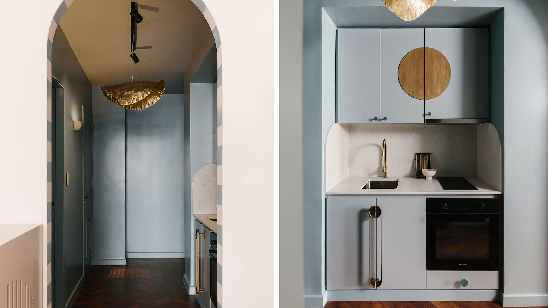 Ideas para copiar: Apostando al color, una joven arquitecta creó tres cocinas sencillamente únicas