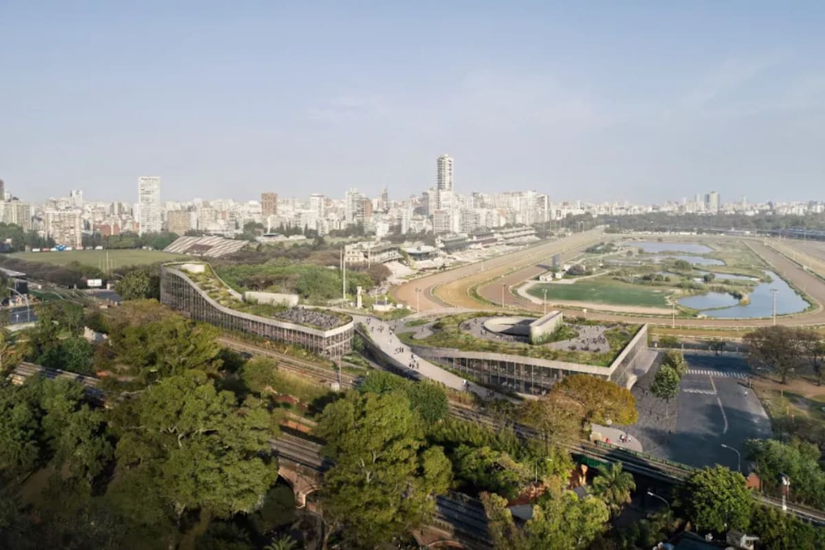 Terraza con vista a los bosques: así será el paseo que se proyecta frente al hipódromo de Palermo