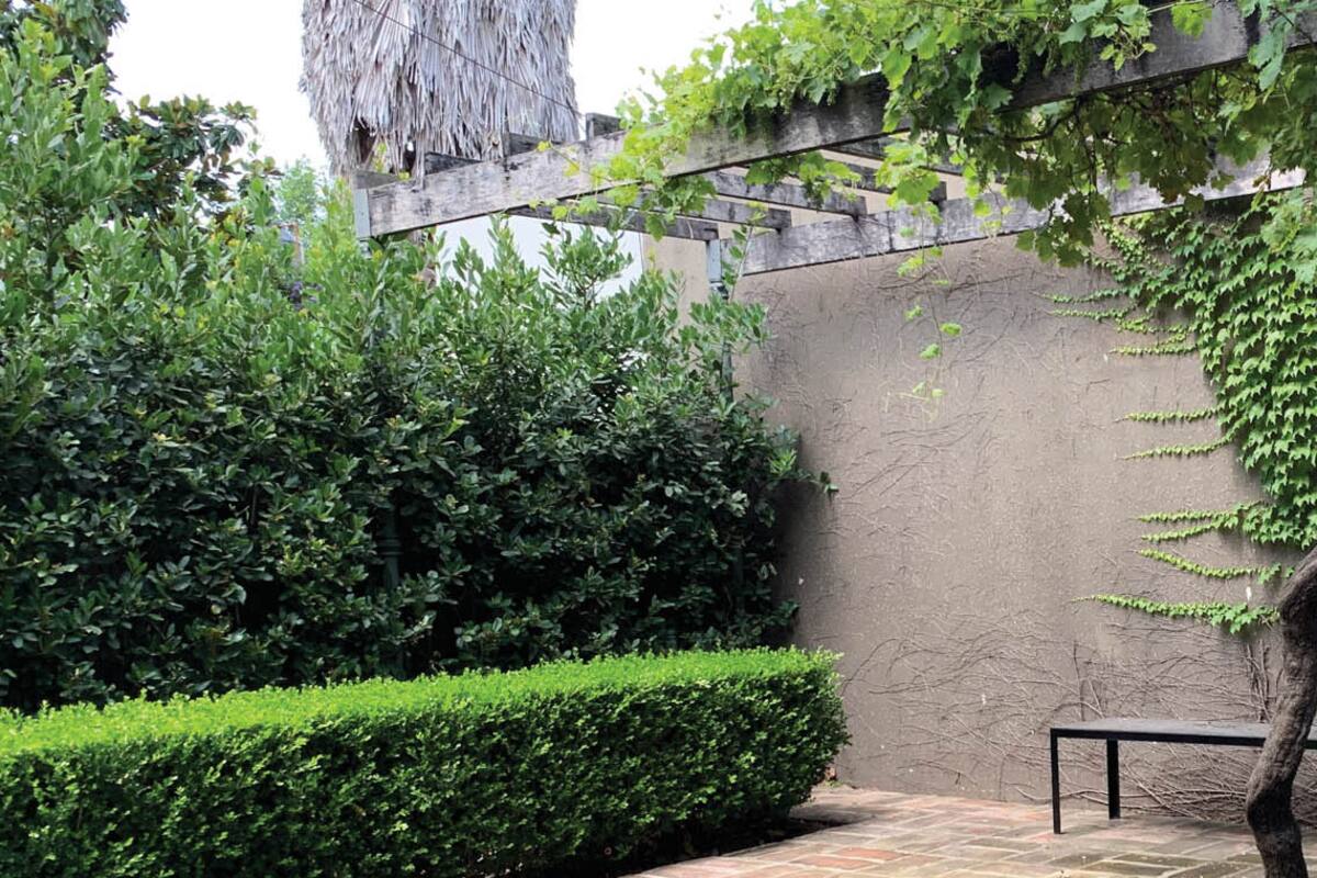 San Antonio de Areco: el jardín de una casa "chorizo", entre lo tradicional y lo contemporáneo