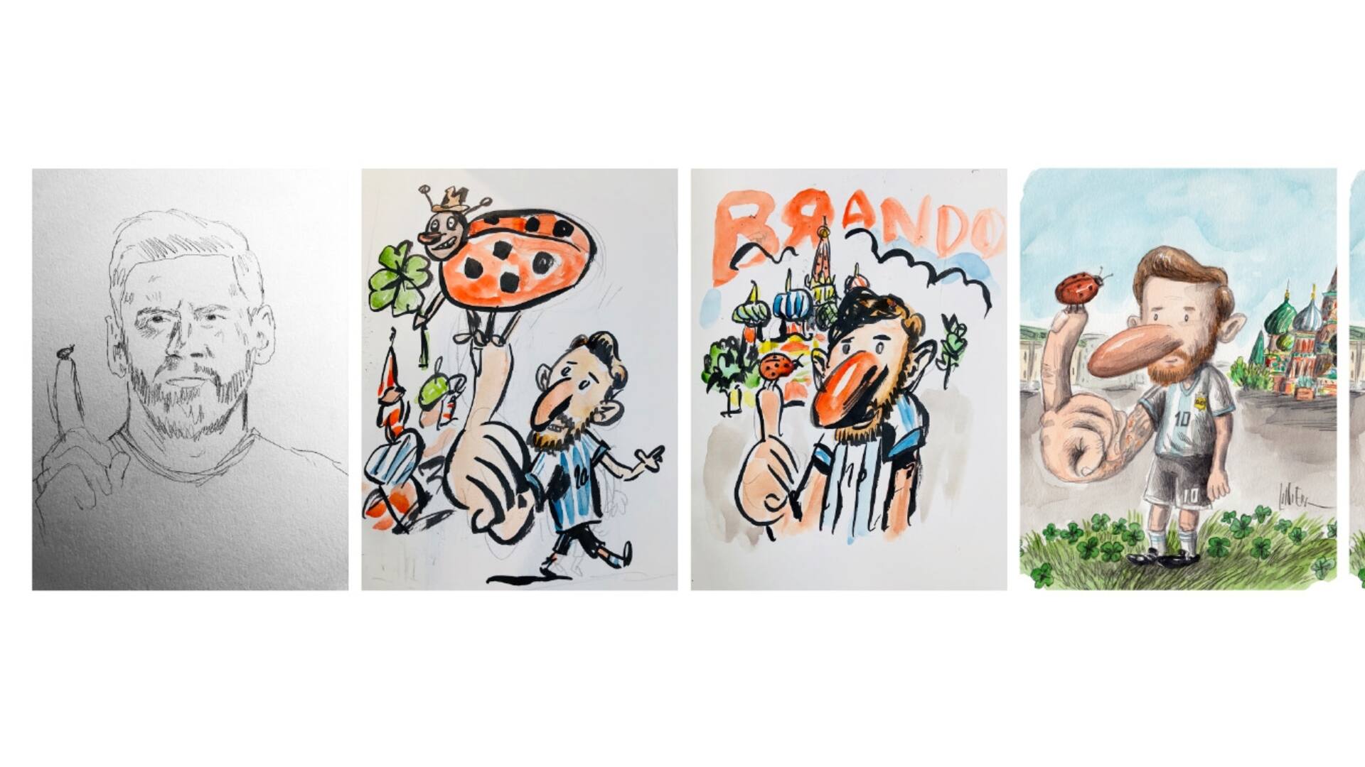 La tapa "amuleto" que Liniers pensó para la edición mundialista de Brando.