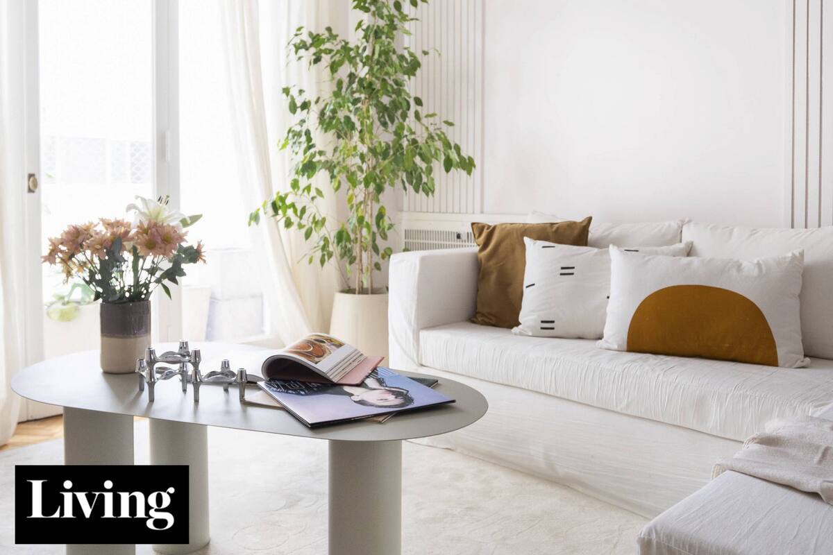 Antes y después: con diseño orgánico y plantas de interior, convirtieron su living-comedor sin vista en un espacio contemporáneo y natural