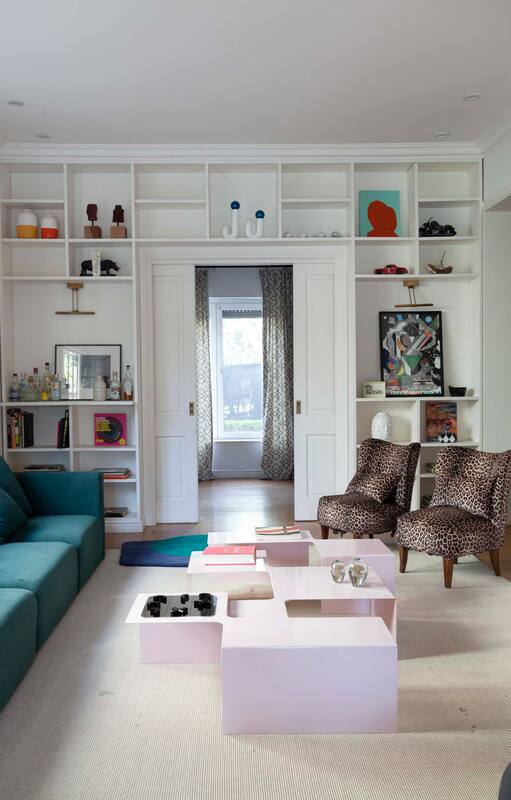 Una casa de alquiler se personalizó con empapelados y estampas