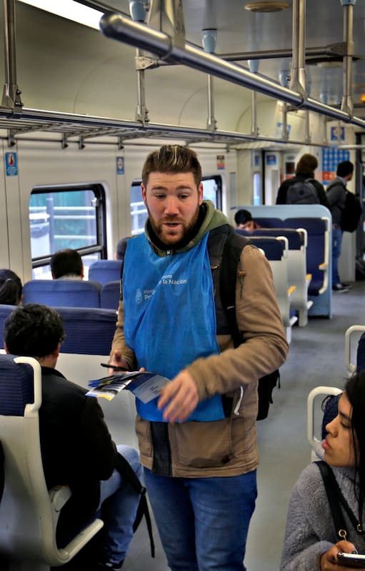 Tren San Martín: los pasajeros, contentos y aliviados con el viaducto