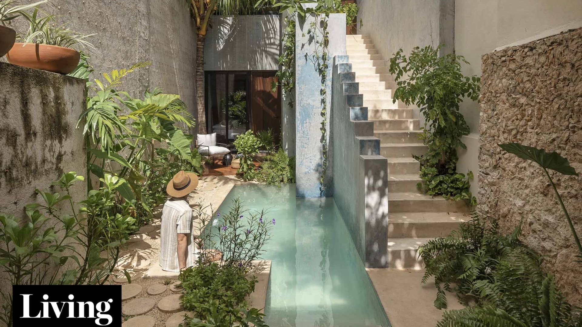 Una casa histórica se convirtió en un pequeño oasis en el corazón de Mérida