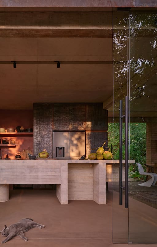 La arquitecta que dejó Europa para vivir en la selva y crear una casa-estudio minimalista con vistas infinitas