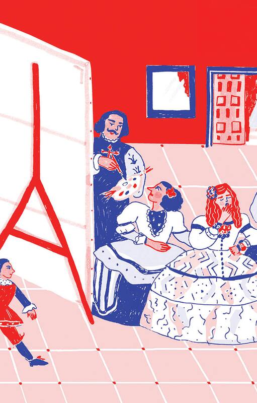 Noticias de pintores: el libro sobre los genios de la pintura, en azul y rojo