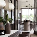 Parrillas proyectadas como parte del interior para reunirse invierno y verano, llueva o truene