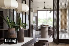 Parrillas proyectadas como parte del interior para reunirse en invierno y verano, llueva o truene
