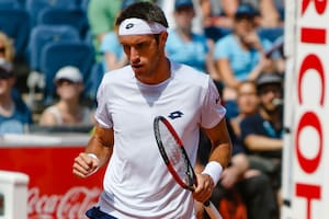 Mayer, en la final del ATP 500 de Hamburgo: venció en tres sets a Kovalik