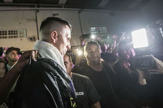 El debut de Migliore en el boxeo: un KO sin licencia y con Tapia en el ringside