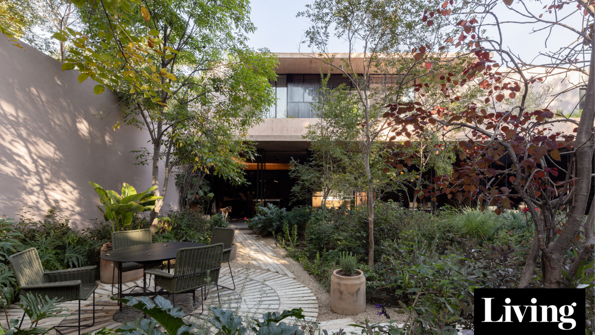 Así se diseñó el jardín de un arquitecto modernista en Guadalajara pensado para crecer con el tiempo