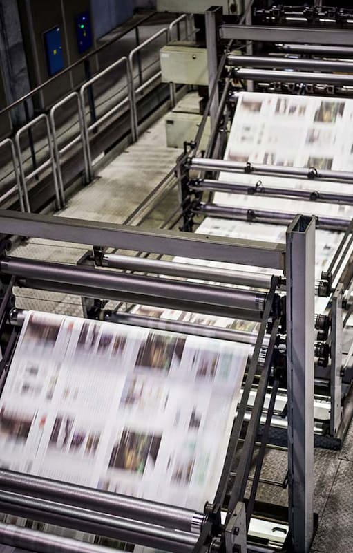 Mirá cómo se imprime el diario
