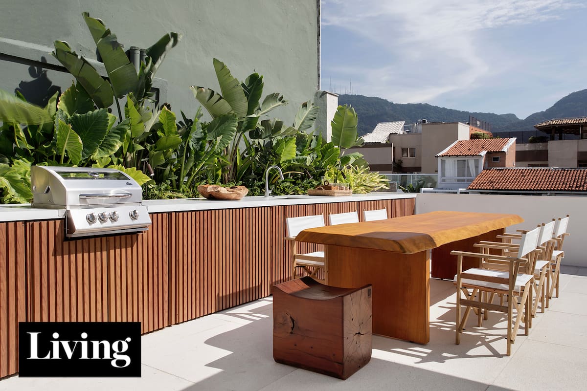 Un departamento con vista a los morros de Ipanema, pensado como una casa en altura