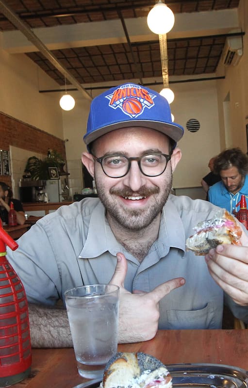 Vino de Nueva York a estudiar y se quedó para vender bagels caseros en Palermo